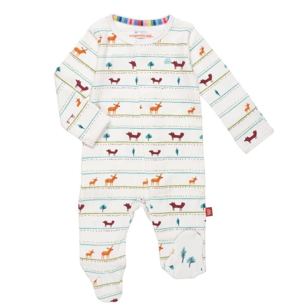 NWT MAGNETIC ME RIVER CROSSING ORGANIC COTTON FOOTIE - Picture 6 of 9